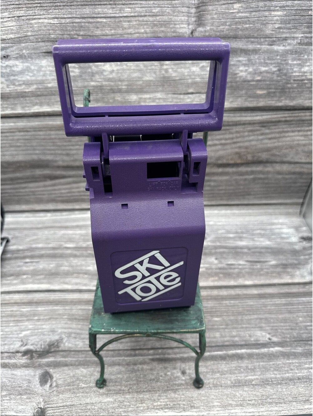 Vintage Ski Tote Boot Carrier Purple Portable Ski Lift Tote Gear Carrier